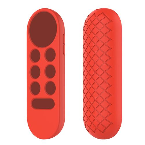Étui de protection en Silicone souple résistant aux chocs pour télécommande TV Google Chromecast 2020-Rouge