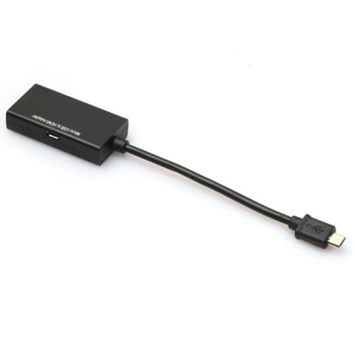 Adaptateur Micro USB mâle vers HDMI femelle, câble convertisseur haute clarté pour téléphone, moniteur HDTV