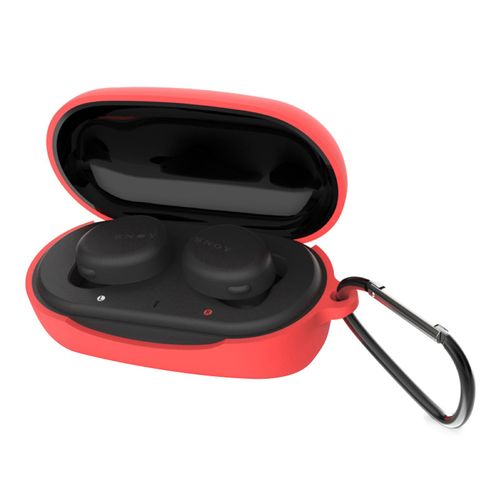 Étui pour écouteurs en Silicone solide Anti-chute, étui de protection pour écouteurs Sony WF-XB700-Rouge