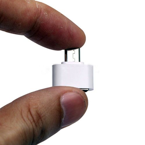 Adaptateur Micro USB mâle vers USB 2.0, convertisseur OTG pour tablette et téléphone Android, 2 pièces-Rose
