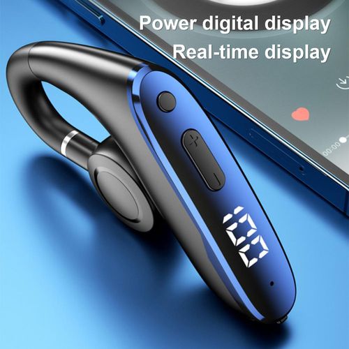 Écouteurs sans fil à Conduction osseuse, réduction intelligente du bruit, Bluetooth V5.2 IPX5, étanche, pour sport d'affaires, écouteurs sans fil pour le sport-Bleu