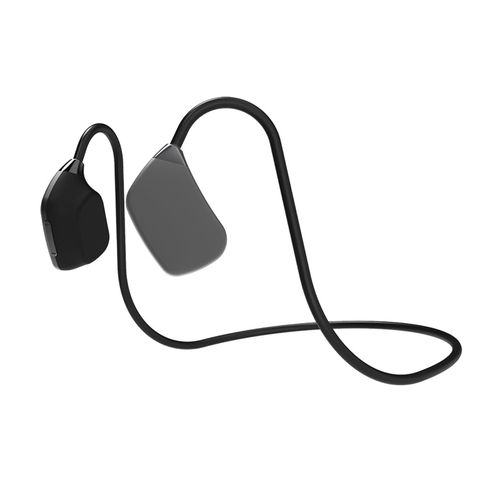 Écouteurs intra-auriculaires à Conduction osseuse, stéréo Surround, sans fil, Bluetooth, casque d'écoute, lecteur MP3 avec mémoire pour la course à pied-Gris B