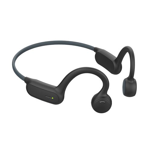Écouteurs sans fil Bluetooth 5.0, crochet d'oreille, étanche IPX4, à Conduction osseuse, casque de sport pour la course à pied-Noir
