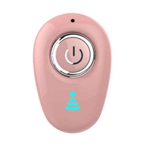Mini écouteurs intra-auriculaires sans fil Bluetooth S650, 1 pièce, stéréo, bouton de commande, casque d'écoute-Or Rose