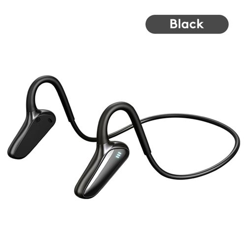 Écouteurs Bluetooth à Conduction osseuse, étanche IPX5, crochet d'oreille BT5.0, casque stéréo sans fil pour le sport, M-D8-Noir