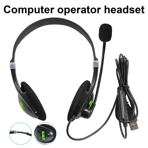 Écouteurs filaires 440, large compatibilité, port confortable, ABS, USB, réduction du bruit, casque de jeu stéréo pour ordinateur