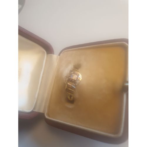 Petite Chevalière Or Jaune 18k Époque 18ième