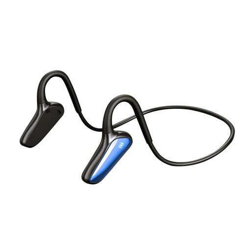 Écouteurs sans fil Bluetooth M-D8, à Conduction osseuse, portables, confortables, universels, pour le sport, 5.2-Bleu