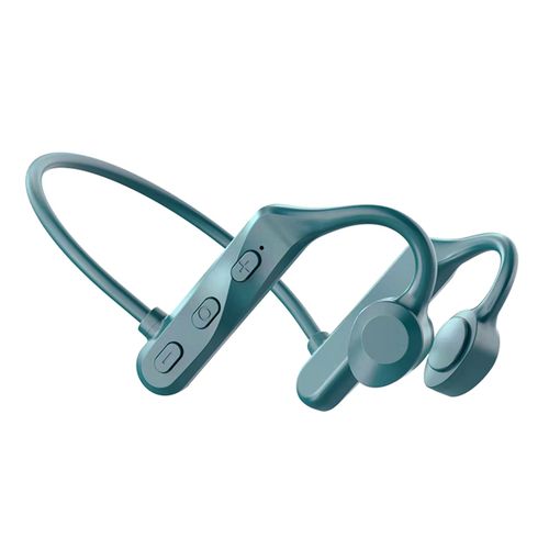Écouteurs sans fil haute fidélité, réduction du bruit, étanche IPX5, Bluetooth 5.0, oreillettes de sport à Conduction osseuse, pour la conduite-Vert