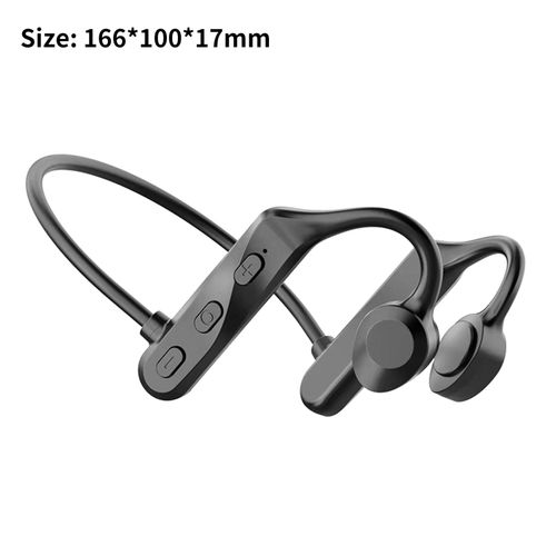 Écouteurs sans fil haute fidélité, réduction du bruit, étanche IPX5, Bluetooth 5.0, oreillettes de sport à Conduction osseuse, pour la conduite-Noir