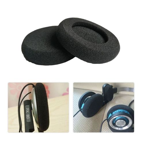 Coussinets d'oreille en éponge souple de 5cm, 2 paires, coussinets de remplacement pour Sennheiser PX100/PX100II/PX200/PX80/PC131/KOSS PP