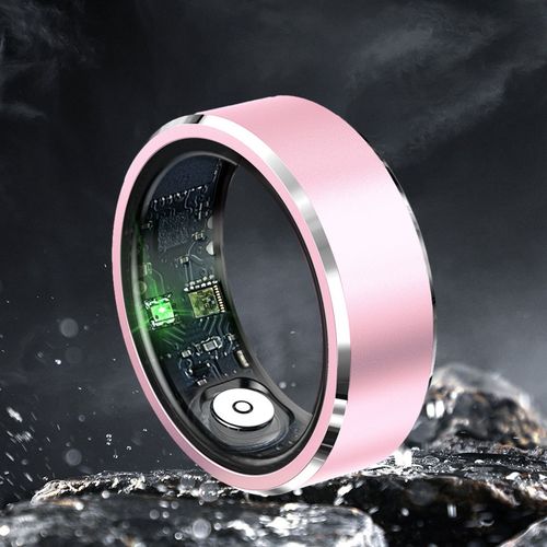Anneau Intelligent De Haute Précision, Étanche Ip68, Moniteur D'activité Physique, Avec Moniteur De Fréquence Cardiaque Et De Pression Artérielle, Pour Hommes Et Femmes-Rose Us 10