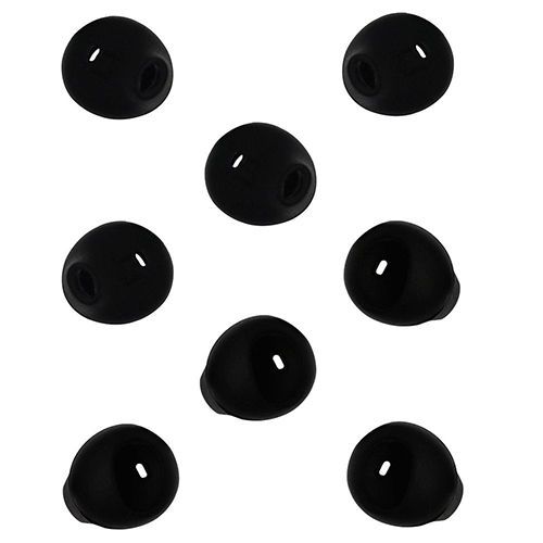 Écouteurs Eargels pour Samsung Active Galaxy S6 S7 Edge Level U Earbud Ear Tip Gel-4 paires Noir