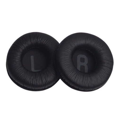 Housse d'oreillettes de remplacement, 2 pièces, pour casque JBL Tune600BTNC T500BT T450BT JR300BT-Noir