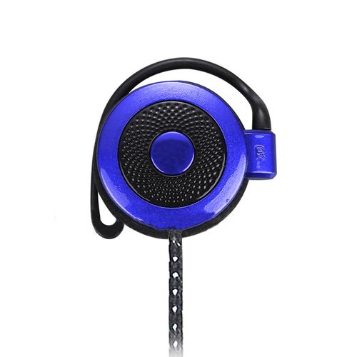 Crochet d'oreille Portable universel, écouteurs filaires, casque avec Microphone, prise 3.5mm-Bleu