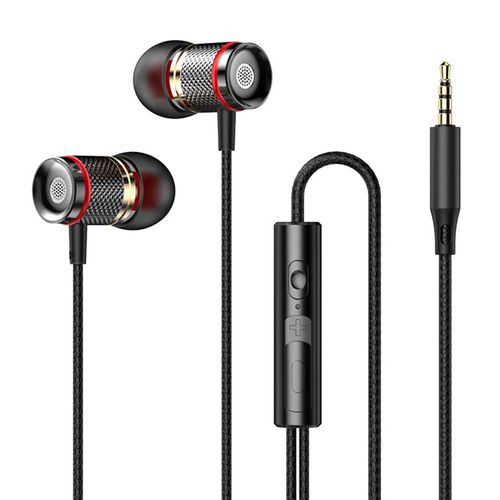 Écouteurs filaires avec réduction du bruit, son stéréo, diaphragme composite ergonomique, Plug Play, ports 3,5 mm/type-C, puces de décodage numérique, écouteurs filaires pour le bureau-Noir A