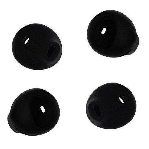 Écouteurs Eargels pour Samsung Active Galaxy S6 S7 Edge Level U Earbud Ear Tip Gel-2 paires Noir