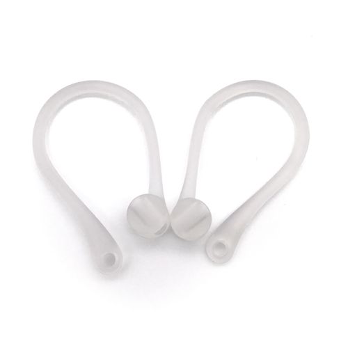 1 paire de crochets d'oreille pratiques et durables, multicolores, accessoire de protection pour écouteurs Air-pods 1/2-Transparent