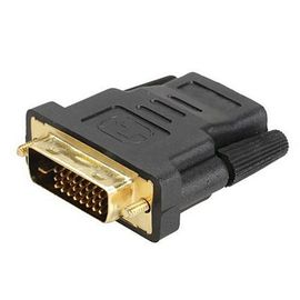 Adaptateur DVI-D (24 + 1) 25 broches mâle vers HDMI femelle, convertisseur de connecteur plaqué or