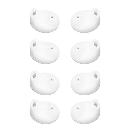 Écouteurs Eargels pour Samsung Active Galaxy S6 S7 Edge Level U Earbud Ear Tip Gel-4 paires Blanc