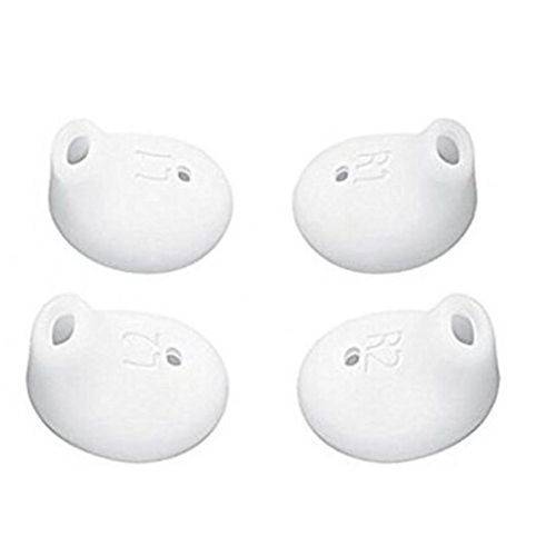 Écouteurs Eargels pour Samsung Active Galaxy S6 S7 Edge Level U Earbud Ear Tip Gel-2 paires Blanc