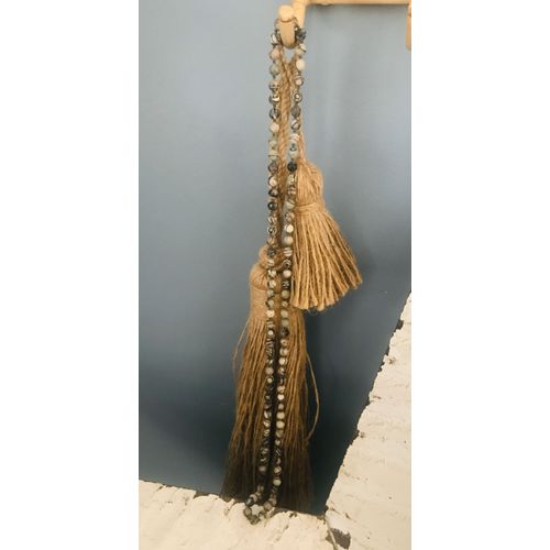 Collier Sautoir Perles Jaspe Naturelles