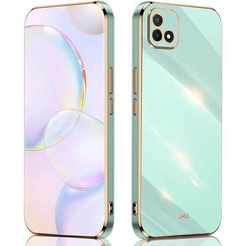 Coque Pour Realme C11 2021/Realme C20 Case,Silicone Coloré,Protégez La Caméra,Étui Ultra-Fin Antichoc Pour Femme Vert