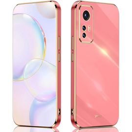 Coque Pour Xiaomi 12 Casesilicone Coloréprotégez La Caméraétui Ultrafin Antichoc Pour Femme Rouge