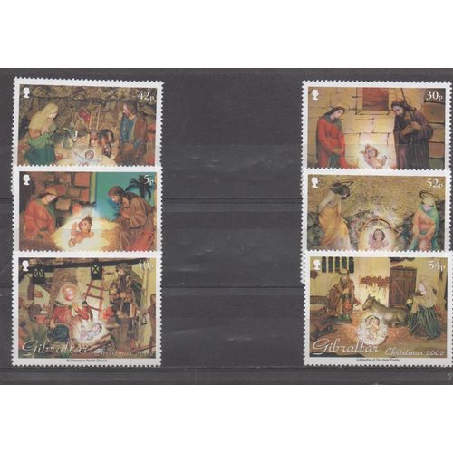 Gibraltar Timbres Noël 2002