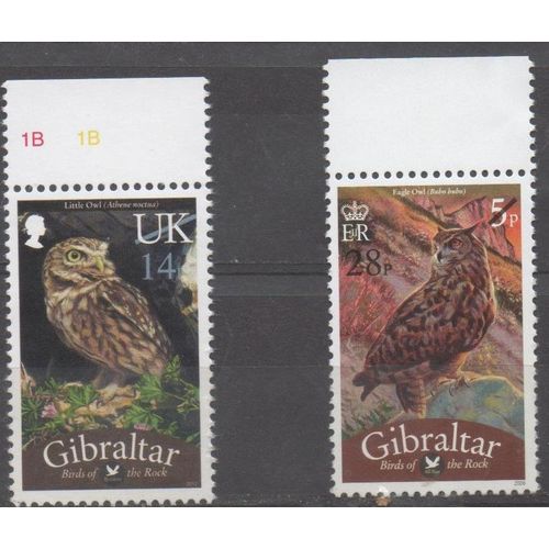 Gibraltar Timbres Animaux : Oiseaux 2013