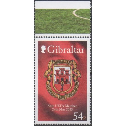 Gibraltar Timbre Adhésion À L' Uefa 2013