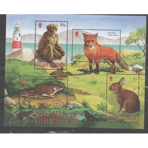 Gibraltar Timbre Animaux 2002