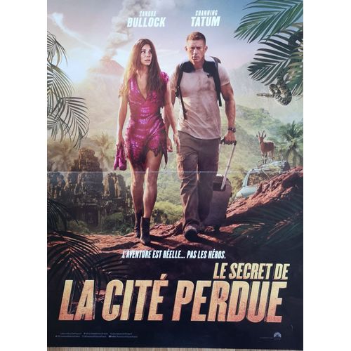 Le Secret De La Cité Perdue - Affiche Originale De Cinéma - Format 120x160 Cm - Un Film De Adam Et Aaron Nee Avec Sandra Bullock, Channing Tatum, Daniel Radcliffe, Brad Pitt, Patti Harris - (2022)