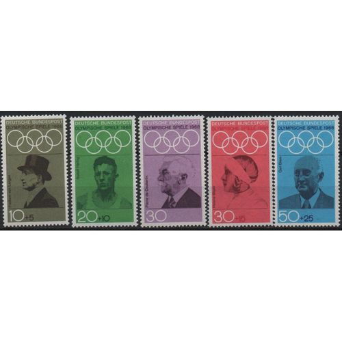 Allemagne Timbres Jeux Olympiques De 1968