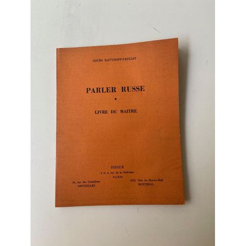 Parler Russe - Livre Du Maître