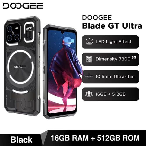 DOOGEE Blade GT Ultra 5G 16 Go 512 Go Noir