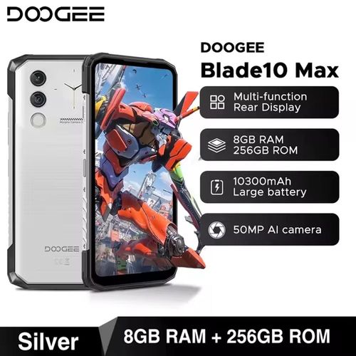 DOOGEE Blade 10 Max Robuste 8 Go + 256 Go Dual SIM Argent