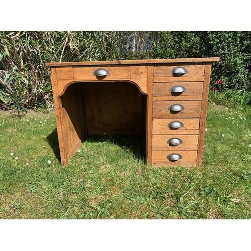 Bureau Bois Marron À Tiroirs