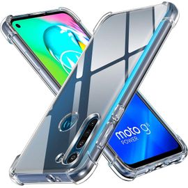Coque Pour Motorola Moto G8 Power, Ultra Transparent Étui De Protection En Silicone Antichoc Avec Coins Renforcés, Clair Mince Souple Tpu Bumper Housse