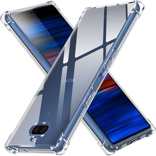 Coque Pour Sony Xperia 10 Plus, Coque De Protection Transparente Antichoc Avec Pare Chocs D'angle De Coussin, Coque En Silicone Tpu Souple Et Fine Antichoc