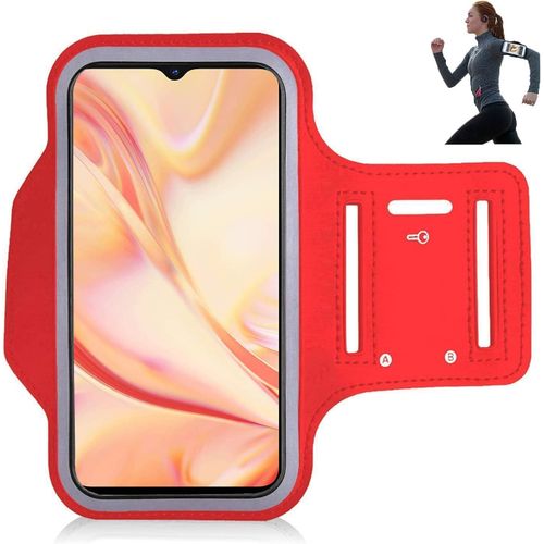 Oppo Find X2 Lite 5 G Étui Brassard Oppo Find X2 Lite 5 G Étui Brassard De Sport Course À Pied Jogging Marche Randonnée Entra Nement Et Exercice Rouge