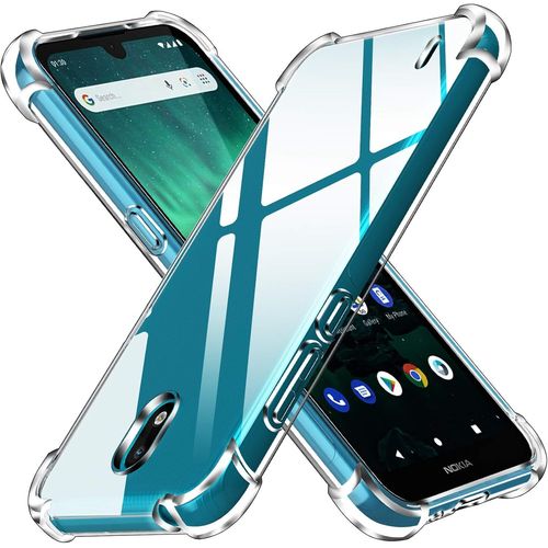 Coque Pour Nokia 1.3, Ultra Transparent Étui De Protection En Silicone Antichoc Avec Coins Renforcés, Clair Mince Souple Tpu Bumper Housse