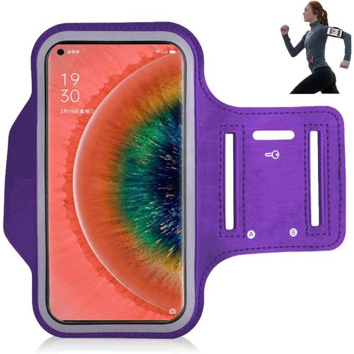 Oppo Find X2 Pro Étui Brassard Pour Le Sport La Course Le Jogging La Marche La Randonnée L'entra Nement Et L'exercice Violet