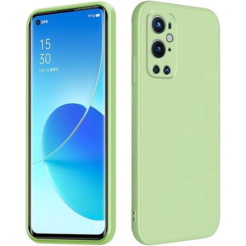 Compatible Avec Cover Oneplus 9 Coque Oneplus 9 Silicone Protection Pour Bords Droits Slim Antichoc Case Noir Rose Accessoires Oneplus 9 Vert