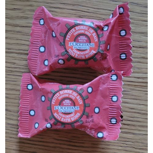 L'Occitane Petite Bombe De Bain Chataigne Verte Lot De 2 