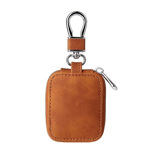 Étui pour écouteurs Ultra-mince en Faux cuir, étui pour écouteurs sans fil, parfaitement assorti, pour AirPods 3/2-Brun