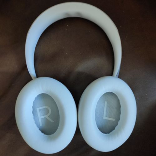 1 paire d'oreillettes pour casque, couleur unie, coussin d'oreille confortable et respirant, accessoires d'écouteurs à la mode, coussinets en éponge douce, coussinets de remplacement pour casque antibruit pour BOSE 700/NC700-Blanc