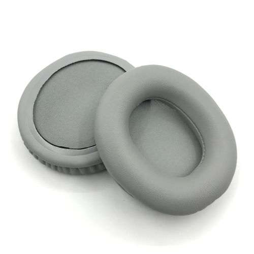 Oreillettes pour écouteurs confortables à porter, résistantes à la transpiration, antidérapantes, respirantes, bonne isolation phonique, coussinets en éponge de remplacement pour ATH-SR30BT-Gris