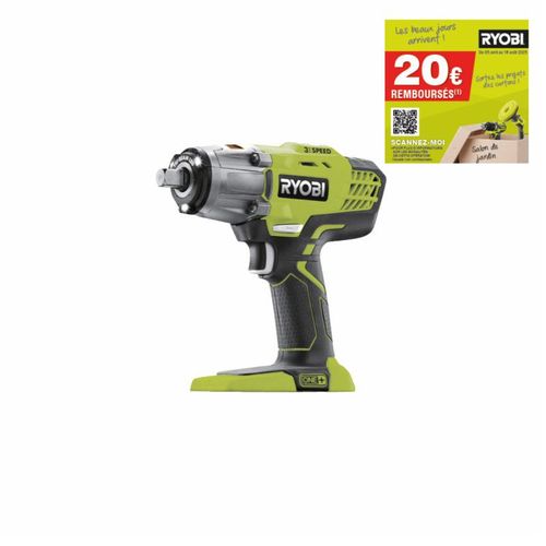Boulonneuse à chocs RYOBI - R18IW3-0 - 18V One+ - sans batterie ni chargeur