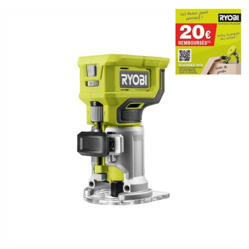 Affleureuse à bois RYOBI - RTR18-0 - 18V One+ - Sans batterie ni chargeur